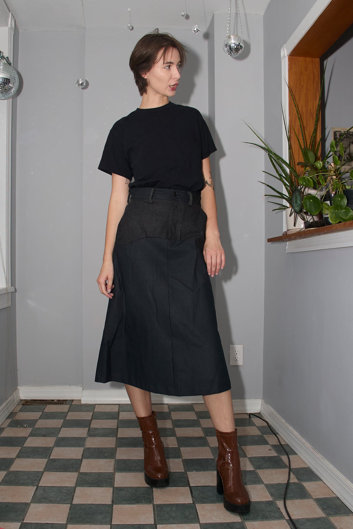 Matte Skirt Noir Made-to-measure