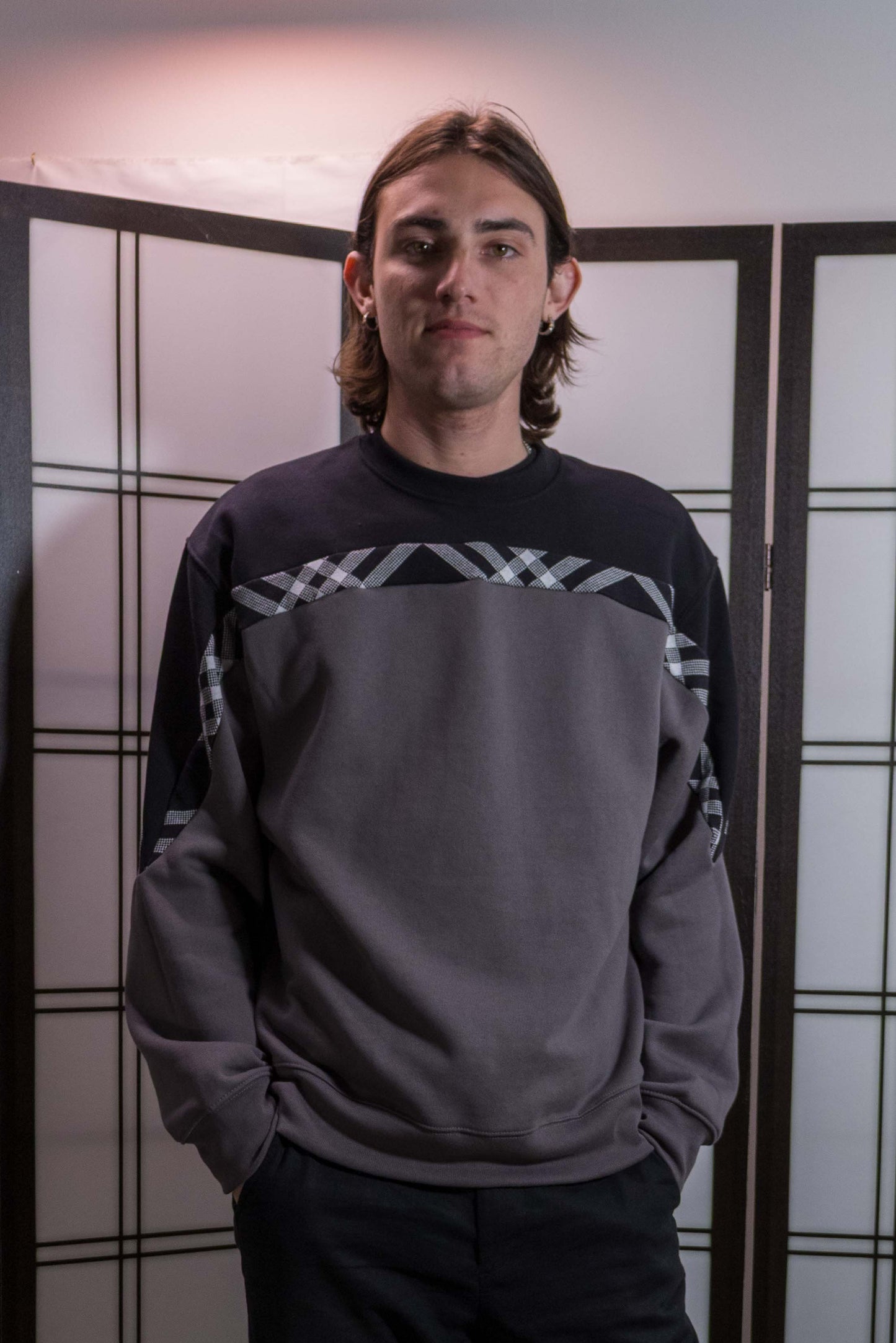 Crewneck Slate and Noir - Jared Jansen Pre-Fall