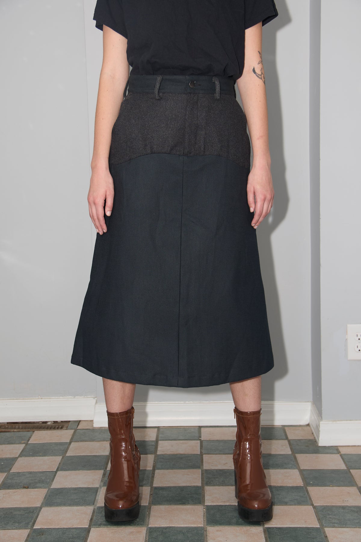 Matte Skirt Noir Made-to-measure