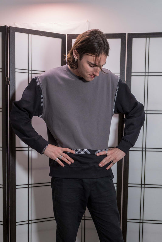 Crewneck Noir and Slate - Jared Jansen Pre-Fall