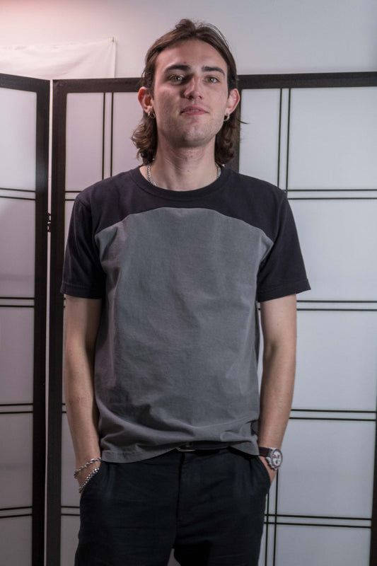 Panel Tee Noir and Graphite - Jared Jansen Pre-Fall